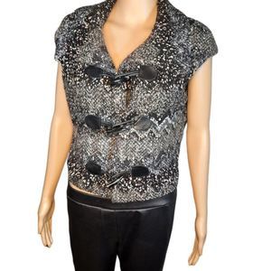 The Wrights Wool Blend Vest Leather clousure Straps Medium